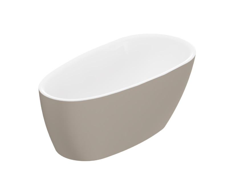 Excellent Olia 2.0 wanna wolnostojąca 160x75 akryl biały połysk/cappuccino mat WAEX.OLI2.16WHCAM