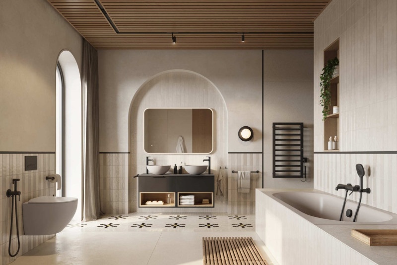 Excellent Oceana Slim wanna prostokątna 160x75 cappuccino mat WAEX.OCE16CAMS