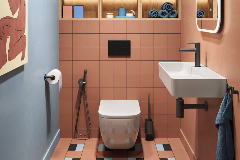 Excellent D54 syfon umywalkowy ozdobny grafit szczotkowany INEX.2018AB