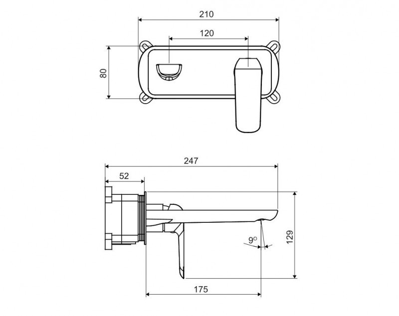 Excellent Clever 2.0 bateria umywalkowa podtynkowa czarny soft AREX.4115BS