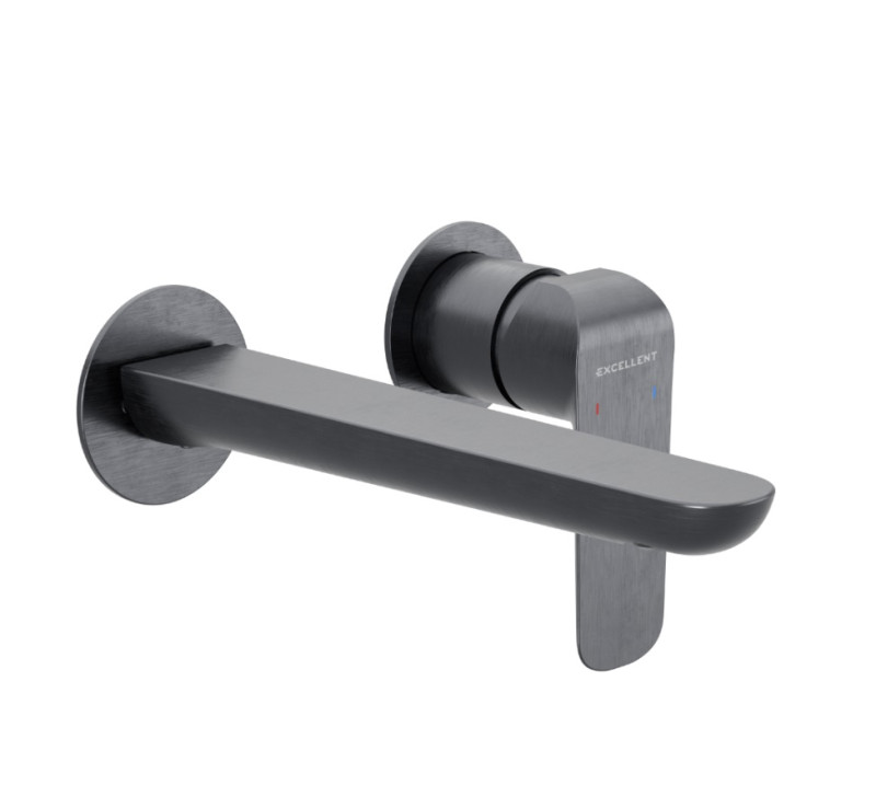 Excellent Clever 2.0 bateria umywalkowa podtynkowa grafit szczotkowany AREX.4114AB