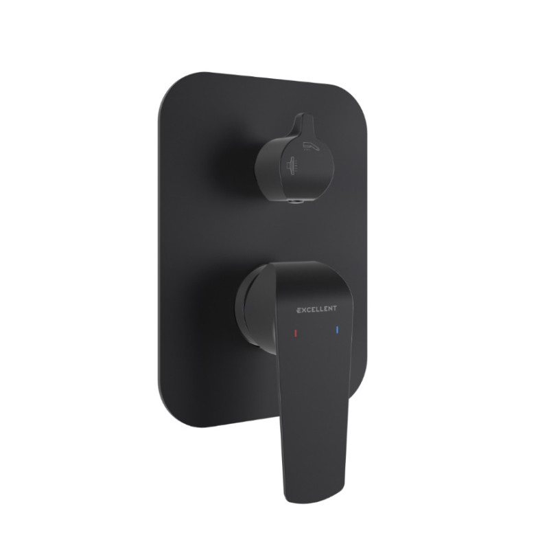 Excellent Clever 2.0 bateria wannowo-prysznicowa podtynkowa czarny soft AREX.4145BS