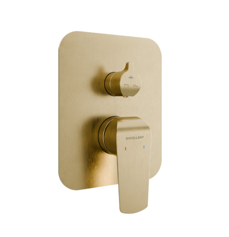 Excellent Clever 2.0 podtynkowa bateria 3-drożna złoty szczotkowany AREX.4147GB