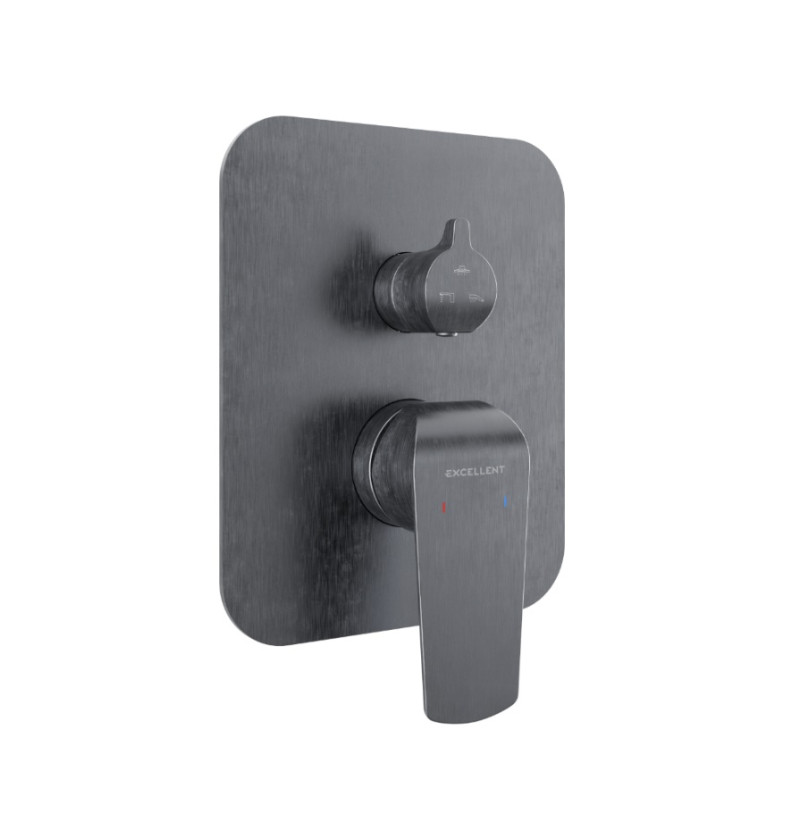 Excellent Clever 2.0 podtynkowa bateria 3-drożna grafit szczotkowany AREX.4147AB