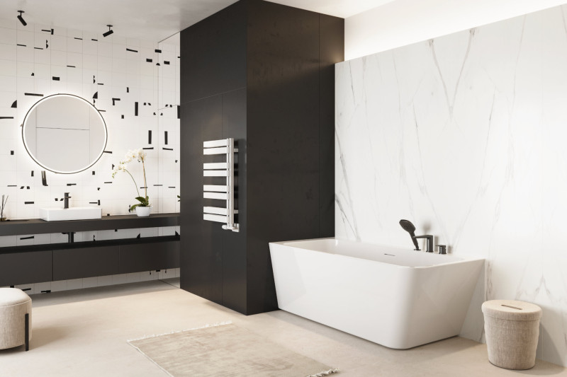 Excellent Clever 2.0 bateria wannowa 3-otworowa czarny soft AREX.4134BS