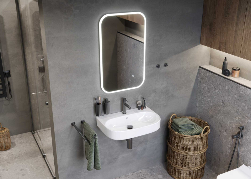 Excellent Pi bateria umywalkowa grafit szczotkowany AREX.1201AB