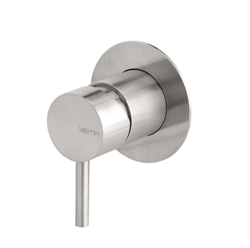 Vema Tiber Steel zestaw podtynkowy z deszczownicą 30 cm i słuchawką stal nierdzewna inox TIBZES90