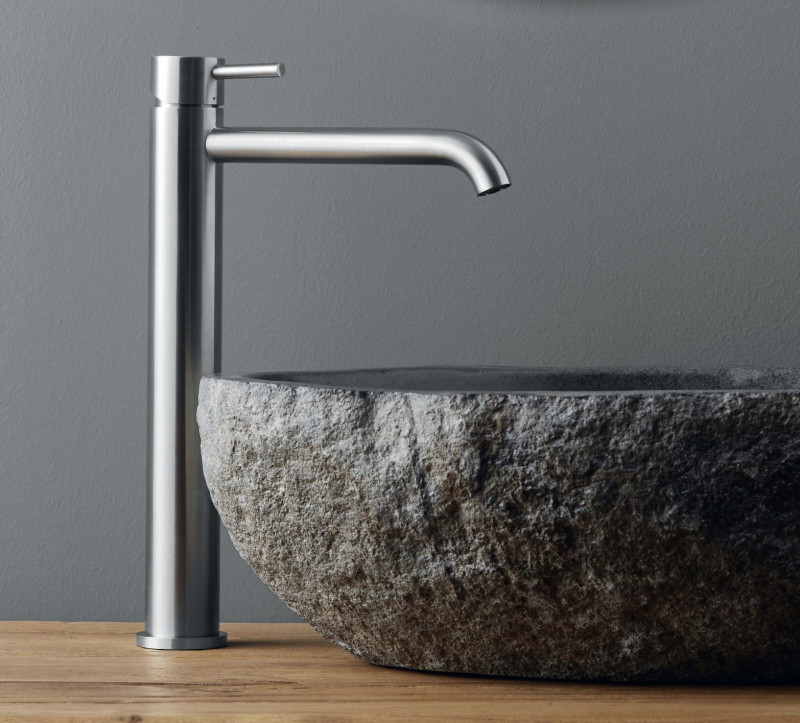 Vema Tiber Steel bateria umywalkowa wysoka stal nierdzewna inox V17021