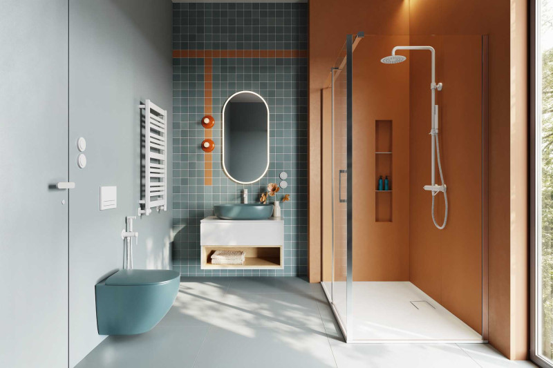 Excellent Pi podtynkowy system bidetowy biały mat AREX.1204WH