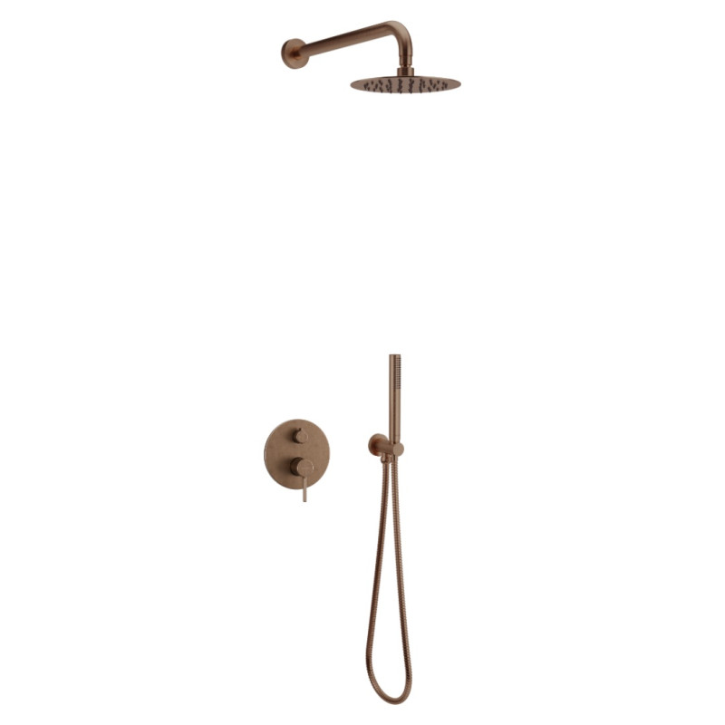 Excellent Pi kompletny zestaw prysznicowy podtynkowy miedziany szczotkowany AREX.SET.1245CB