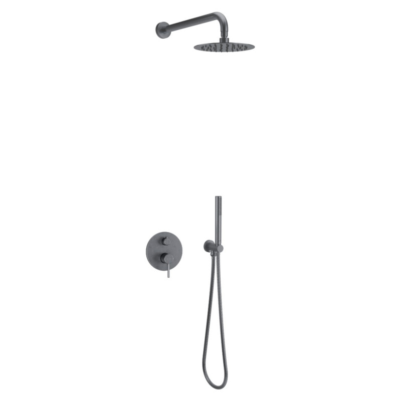 Excellent Pi kompletny zestaw prysznicowy podtynkowy grafit szczotkowany AREX.SET.1245AB