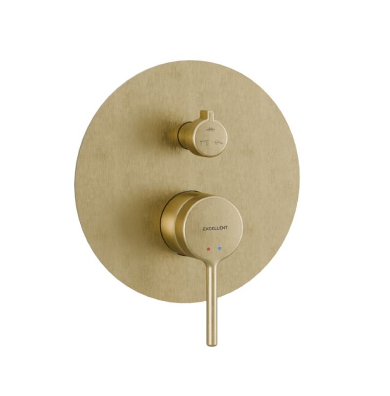 Excellent Pi podtynkowa bateria 3-drożna złoty szczotkowany AREX.1247GB