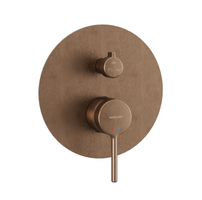 Excellent Pi podtynkowa bateria 3-drożna miedziany szczotkowany AREX.1247CB