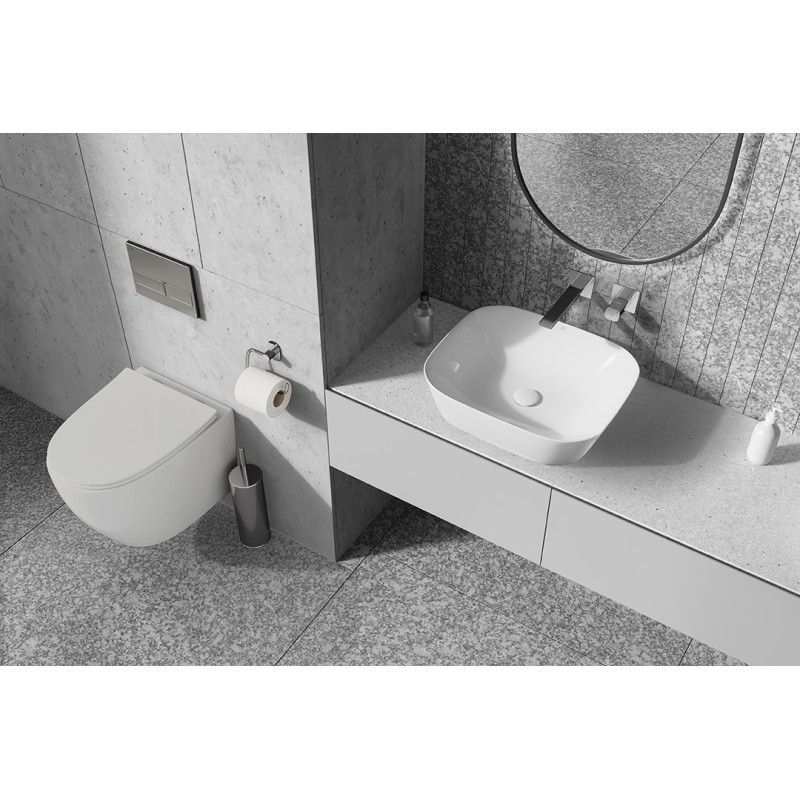 Laveo Tores bateria umywalkowa podtynkowa z korkiem klik-klak, chrom połysk BVT_022P