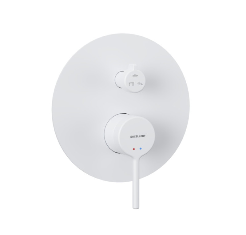 Excellent Pi podtynkowa bateria 3-drożna biały mat AREX.1247WH
