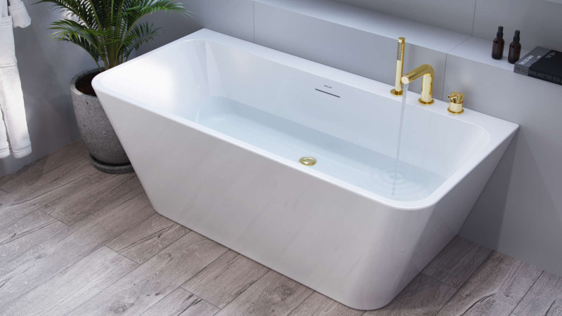 Excellent Pi bateria wannowa 3-otworowa złoty połysk AREX.1234GL