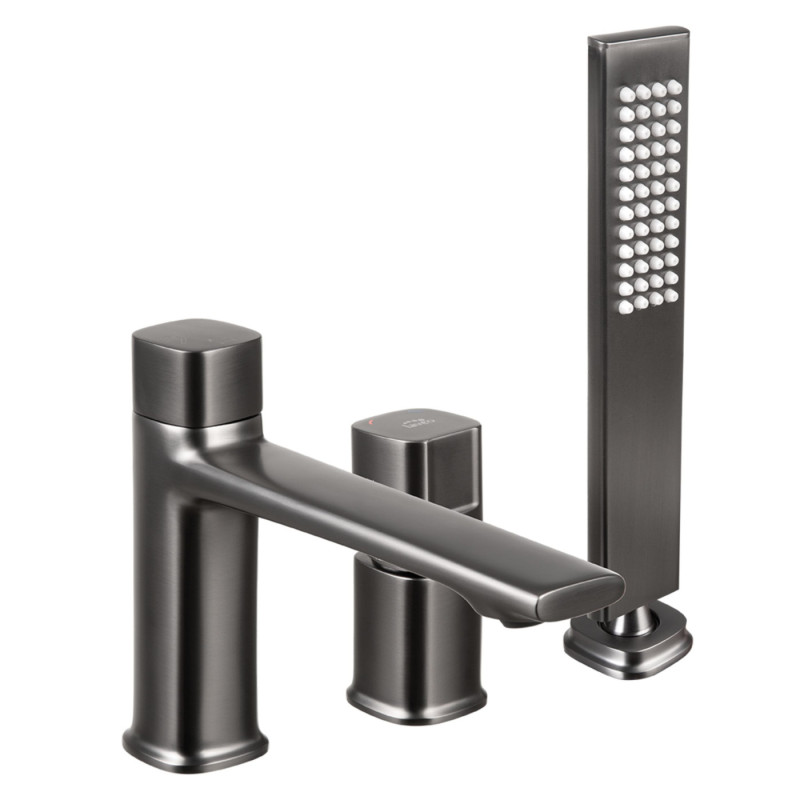 Laveo Tores bateria wannowa 3-otworowa, grafit BVT_913D