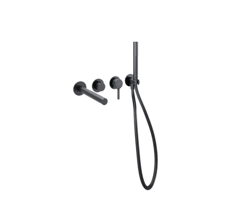 Excellent Pi kompletny zestaw wannowy podtynkowy z wylewką grafit szczotkowany AREX.1244.K.01AB