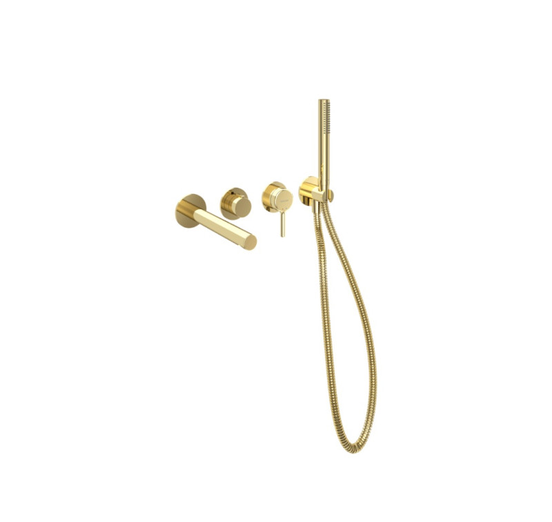 Excellent Pi kompletny zestaw wannowy podtynkowy z wylewką złoty połysk AREX.1244.K.01GL