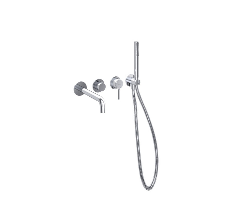 Excellent Delta Pi kompletny zestaw wannowy podtynkowy z wylewką chrom połysk AREX.1244.K.02CR