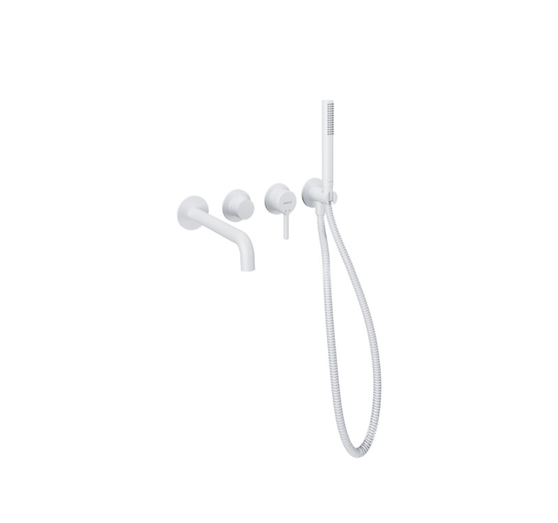 Excellent Delta Pi kompletny zestaw wannowy podtynkowy z wylewką biały mat AREX.1244.K.02WH