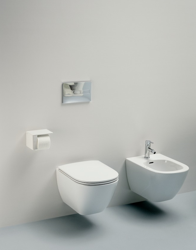 Laufen Lua Advance miska wisząca SILENT FLUSH + deska WC SLIM wolnoopadająca H8660820000001
