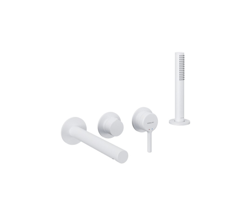 Excellent Pi kompletny zestaw wannowy podtynkowy z wylewką i Dry Box biały mat AREX.1244.K.04WH