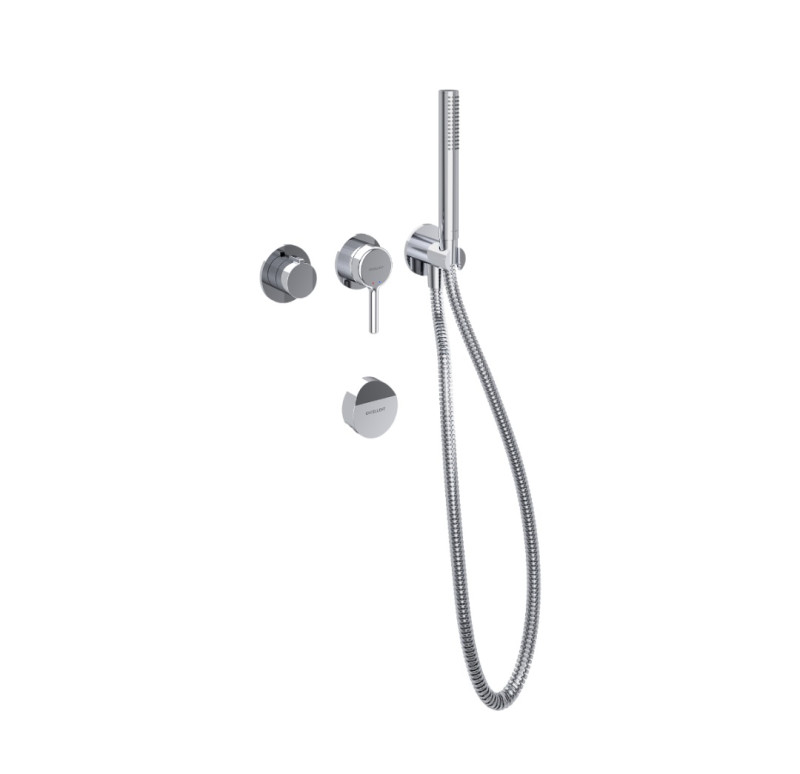 Excellent Delta Pi kompletny zestaw wannowy podtynkowy z napełnianiem przez przelew chrom połysk AREX.1244.K.07CR