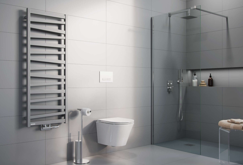 Excellent Vidoq kabina typu Walk-In 80 cm chrom przeźroczyste Clean Control KAEX.1506.K.800.CR