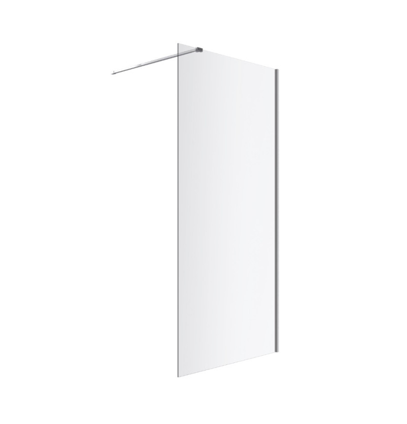 Excellent Vidoq kabina typu Walk-In 80 cm chrom przeźroczyste Clean Control KAEX.1506.K.800.CR