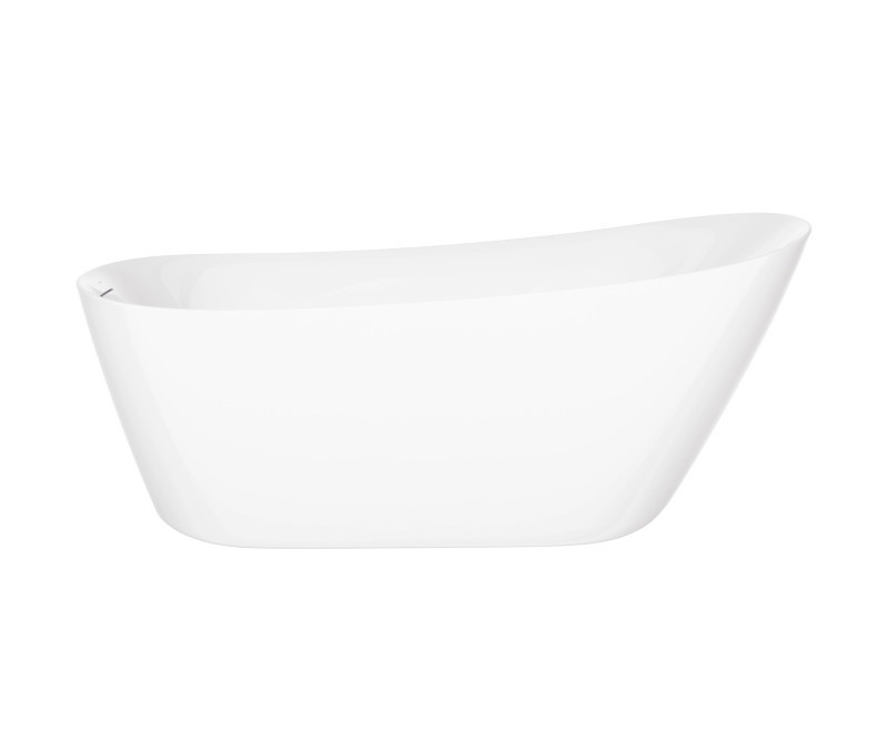 Corsan Estella II Slim wanna wolnostojąca 169x74 + syfon biały akryl biały V038XLWH