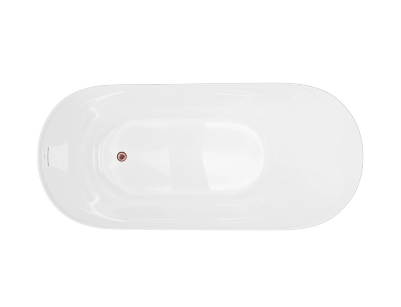 Corsan Estella II Slim wanna wolnostojąca 169x74 + syfon miedź akryl biały V038XLRG