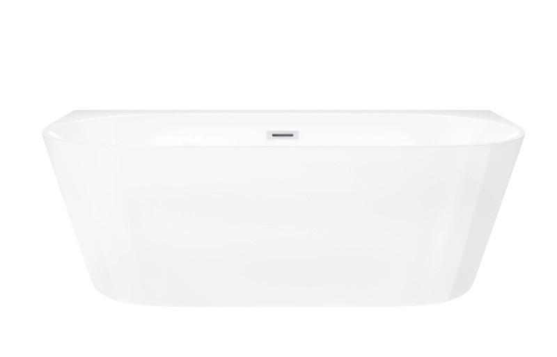 Corsan Mono wanna wolnostojąca przyścienna 170x80 biała + syfon biały E030XLWH