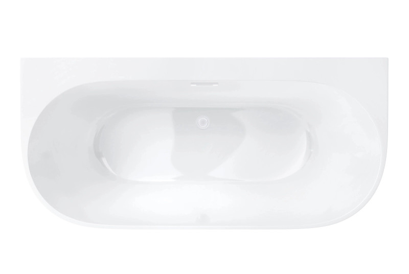 Corsan Mono wanna wolnostojąca przyścienna 170x80 biała + syfon biały E030XLWH