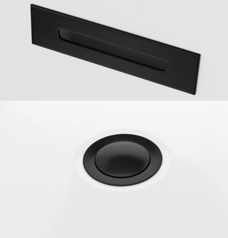 Corsan Mono E029 Slim wanna wolnostojąca przyścienna 160x75 biała + syfon czarny E029LSBL