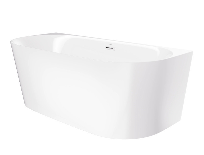 Corsan Mono E029 Slim wanna wolnostojąca przyścienna 170x75 biała + syfon biały E029XLSWH