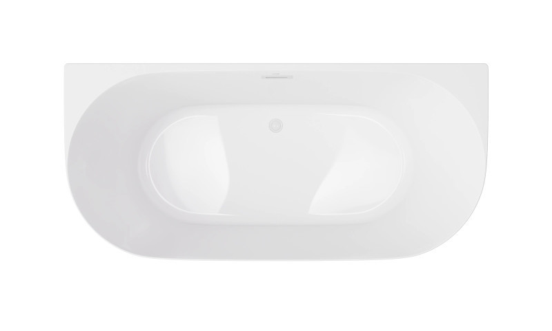 Corsan Mono E029 Slim wanna wolnostojąca przyścienna 170x75 biała + syfon biały E029XLSWH