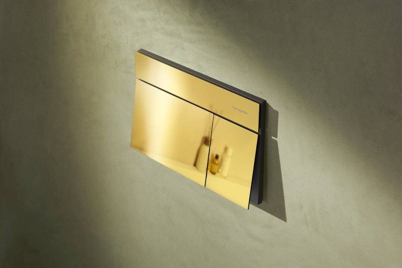 Hansgrohe iFrame Element E przycisk spłukujący WC złoty optyczny polerowany 66003990