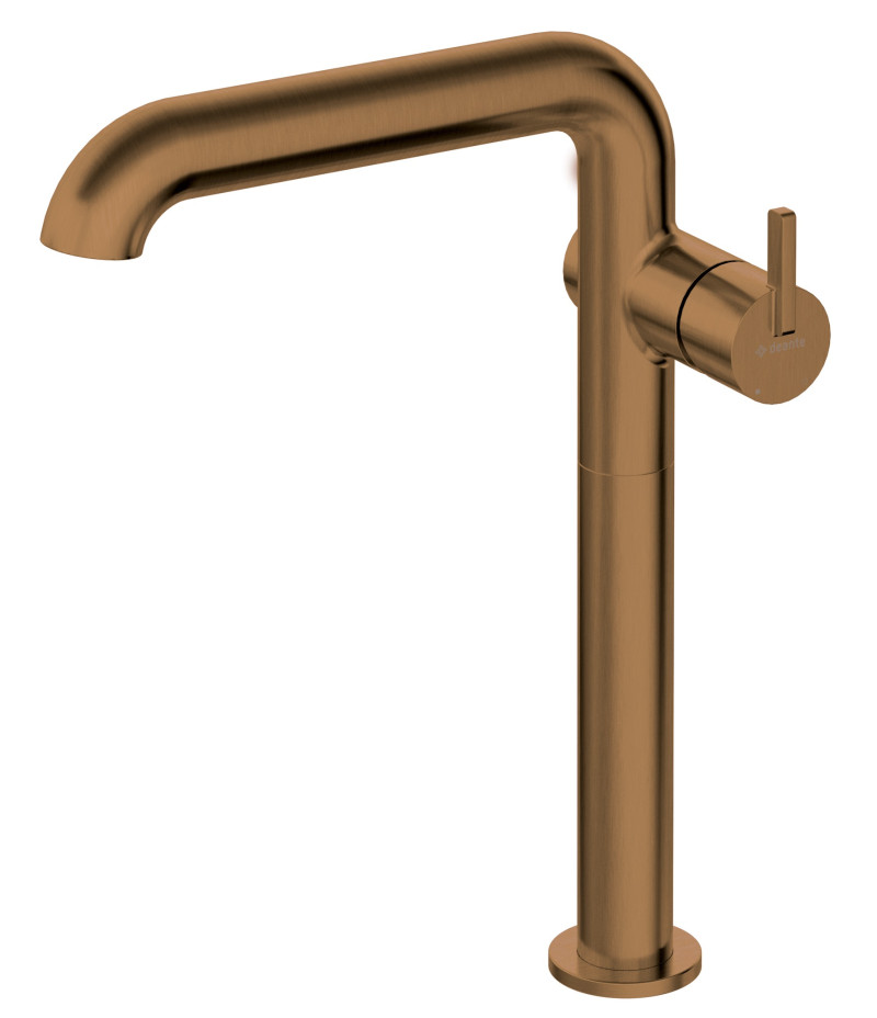 Deante Silia bateria umywalkowa wysoka brąz szczotkowany BQS_C24K