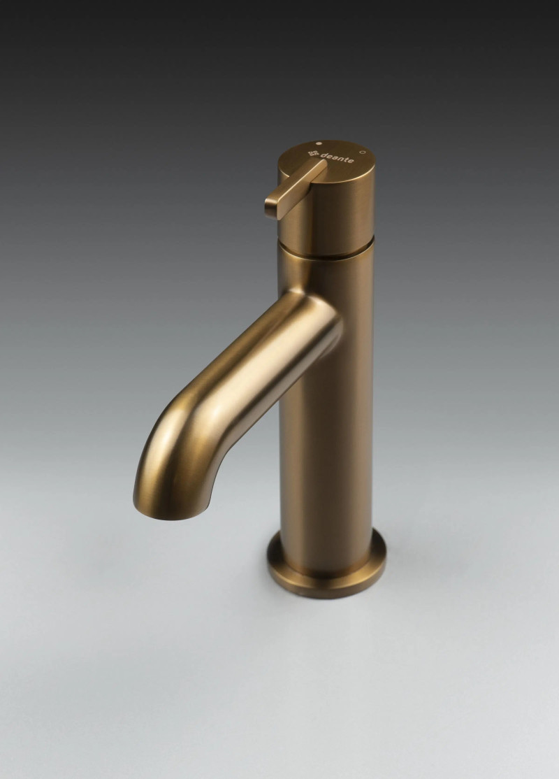 Deante Silia bateria umywalkowa brąz szczotkowany BQS_C20M