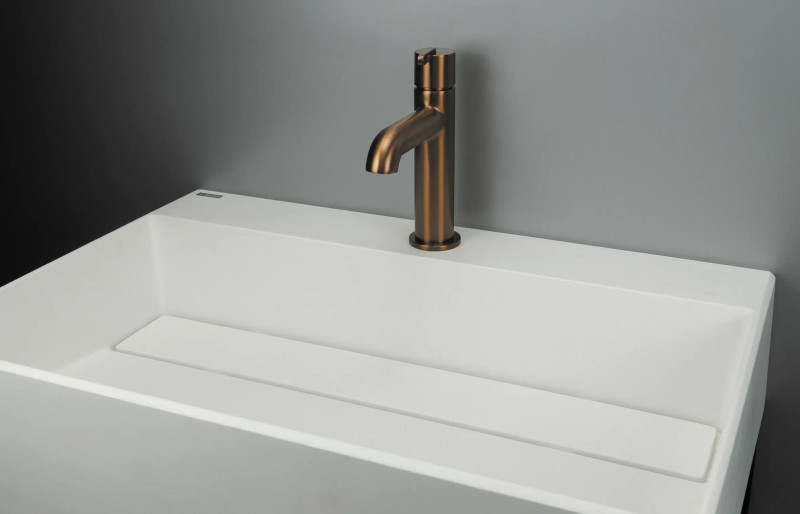 Deante Silia bateria umywalkowa brąz szczotkowany BQS_C20M