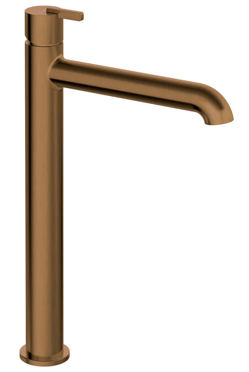 Deante Silia bateria umywalkowa wysoka brąz szczotkowany BQS_C20K