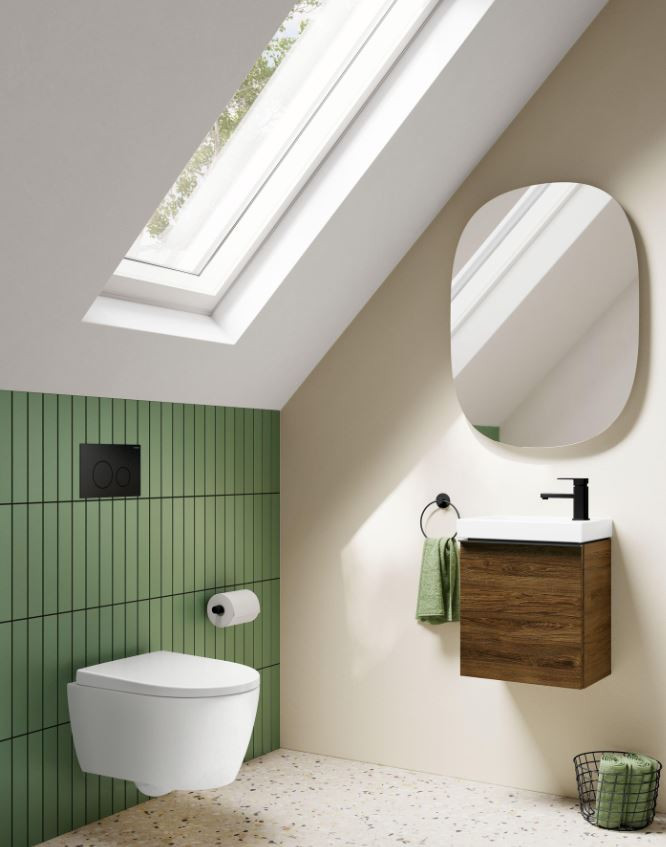 Geberit iCon TurboFlush muszla WC wisząca 49 cm + deska wolnoopadająca biały połysk 503.048.00.8