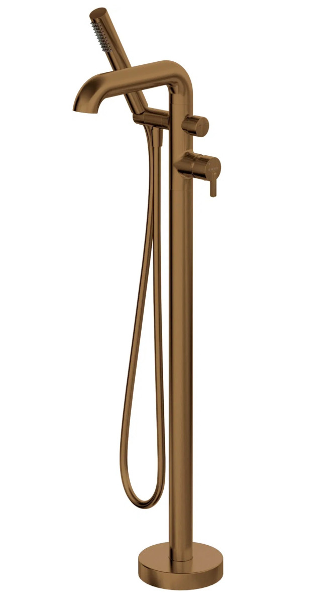 Deante Silia bateria wannowa wolnostojąca brąz szczotkowany BQS_C17M