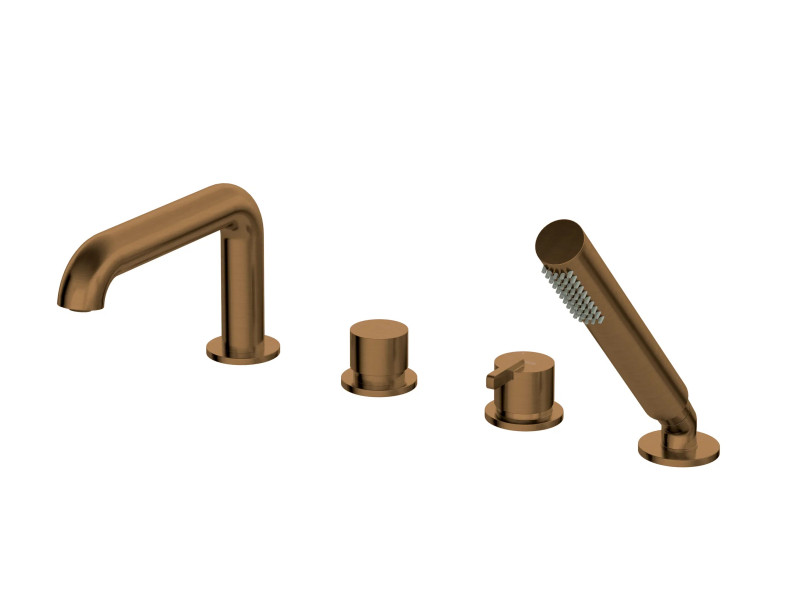 Deante Silia bateria wannowa 4-otworowa brąz szczotkowany BQS_C14M