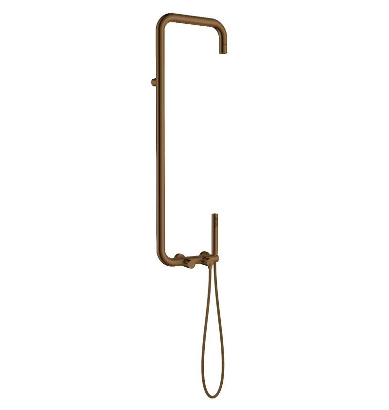 Deante Silia zestaw prysznicowy z deszczownicą brąz szczotkowany NQS_C4XM