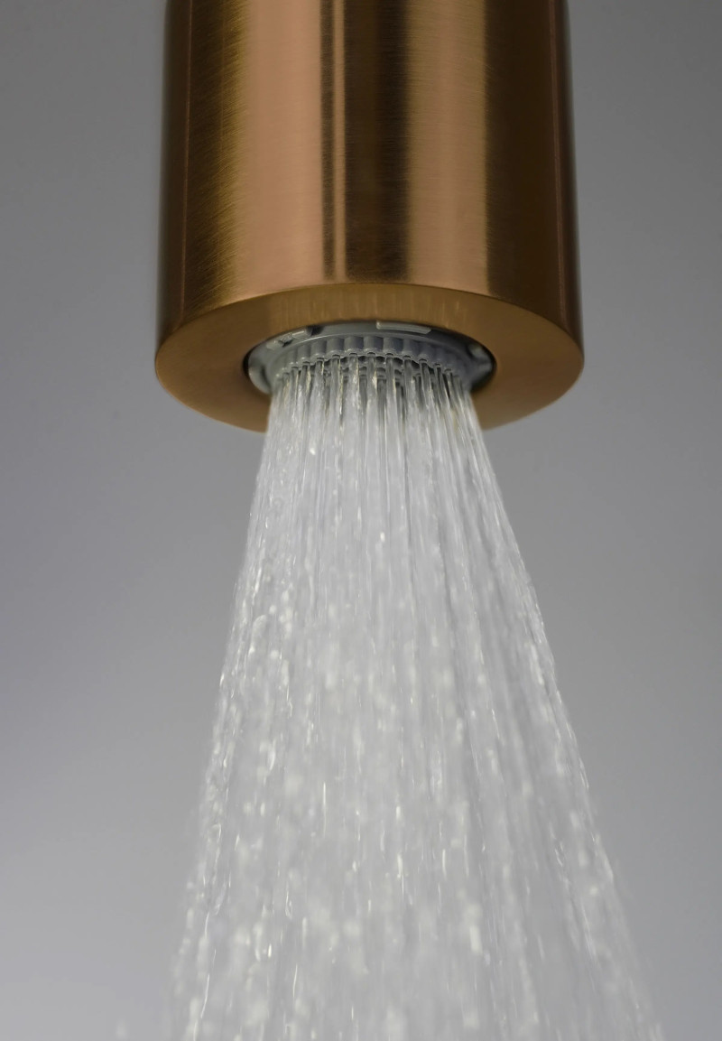 Deante Silia zestaw prysznicowy z deszczownicą brąz szczotkowany NQS_C4XM