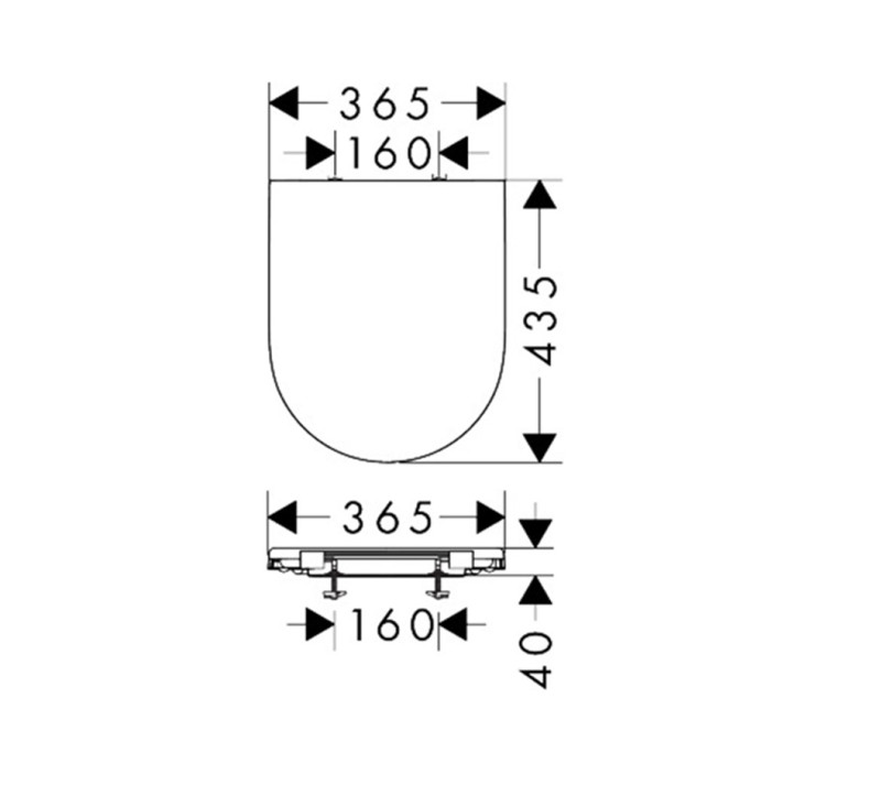 Hansgrohe GladeLake S Deska WC wolnoopadająca łatwowypinalana biały 60112450