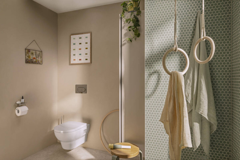 Hansgrohe GladeLake S muszla wisząca WC 540 bezkołnierzowa AquaChannel Flush + deska wolnoopadająca biały 60106450 + 60112450