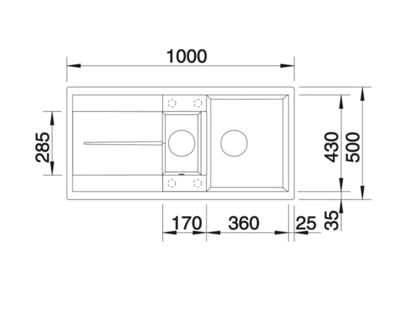 Blanco Metra 6 S Silgranit zlewozmywak granitowy 1,5 komory bez korkam kolor tartufo 517355
